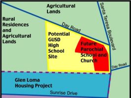 New high school and church site