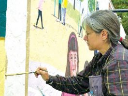 A vibrant mural for the Gilroy ages