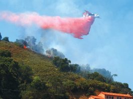 ‘Warning shot’ wildfire erupts