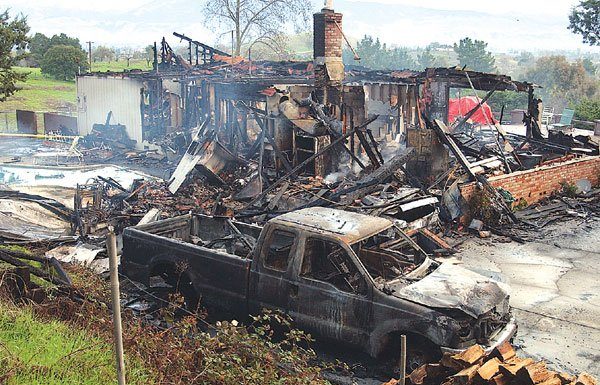 Firefighters battle fire through the night