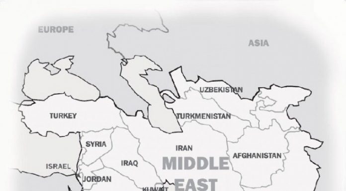 Map of Middle East