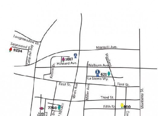 The night lights of Gilroy