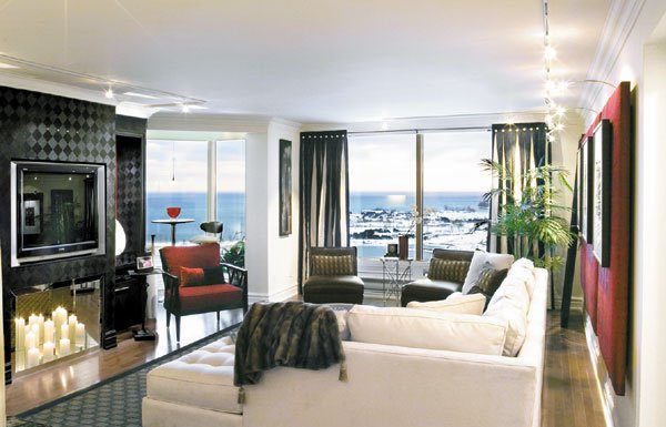 Living room becomes modern sanctuary