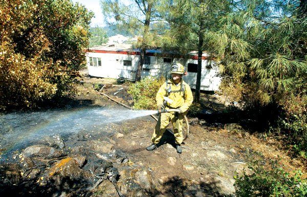 Croy Road wildfire caught in time