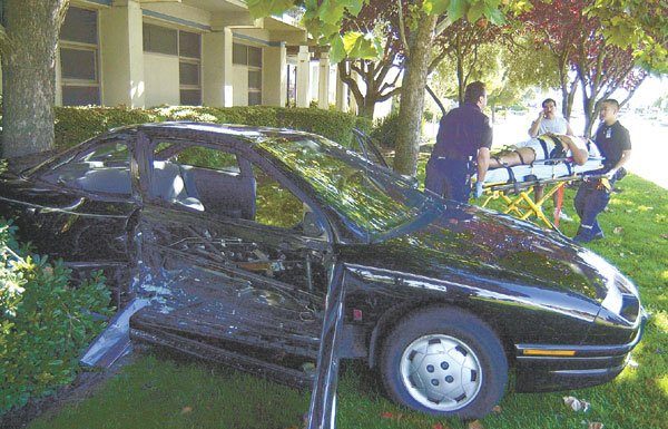 Crash Sends Two to Hospital