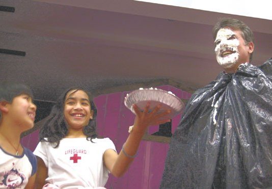 Principal Gets a Pie in the Face