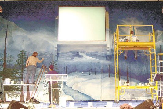 Local Church Promotes Mural, Movie to Convey a Message