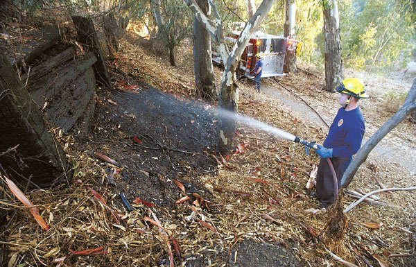 Fires in Christmas Hill Park
