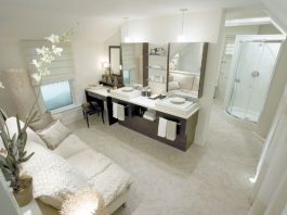 Awkward Attic Morphs into a Serene Bath