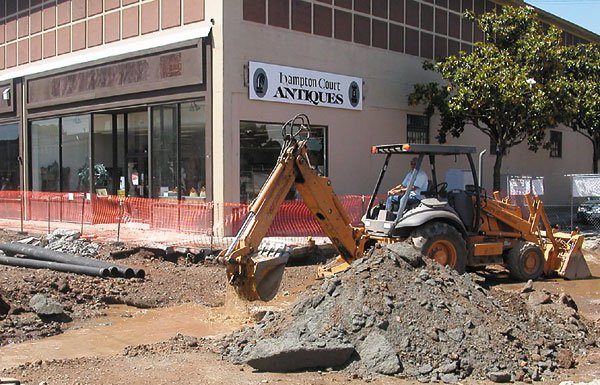 Downtown Water Main Busted