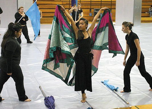 Colors Fly at Weekend Winterguard Competition