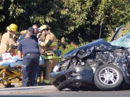 Collision Sends Woman to Hospital
