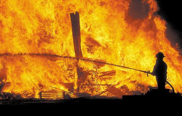 Barn Fire Burns Apricots