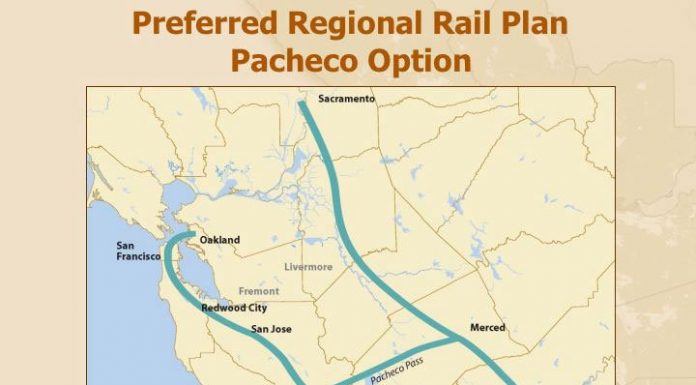 Bullet train to shoot through Pacheco Pass