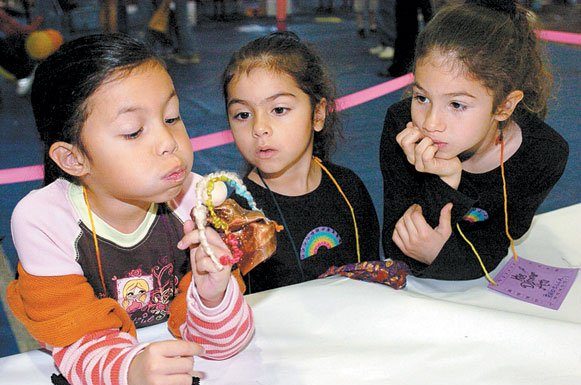 Students immersed in art