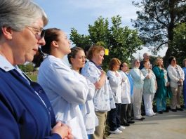 Flag-raising kicks off nurses week