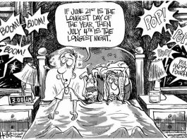 Editorial cartoons: A not-so-silent night