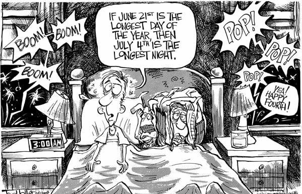 Editorial cartoons: A not-so-silent night