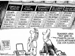 Editorial cartoons: A whole new way to fly