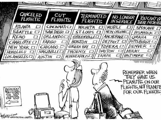 Editorial cartoons: A whole new way to fly