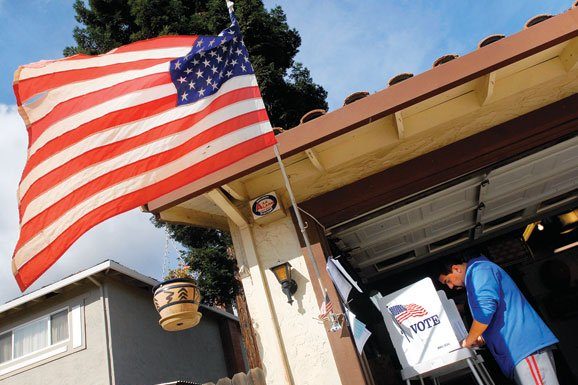 First-time voters flood the polls