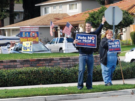 Calif. gay marriage, abortion measures undecided