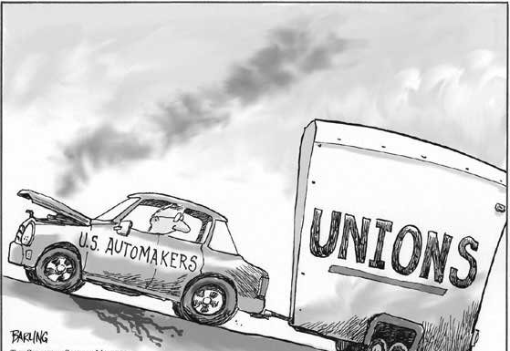 Editorial Cartoon: Unions