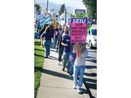 Health workers protest wages
