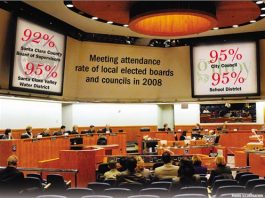School board, council get A for attendance