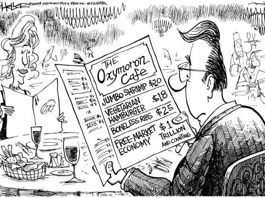 Editorial Cartoon: Free-Market Economy