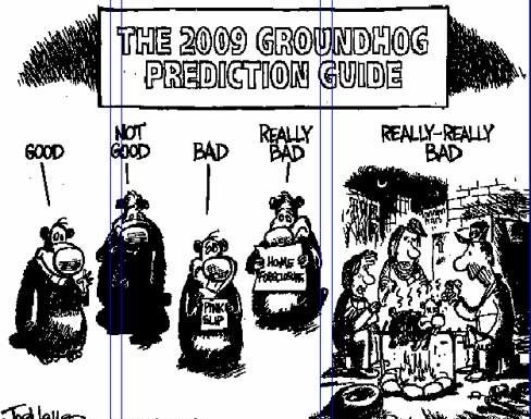 Editorial cartoons: Groundhog predicts tough times
