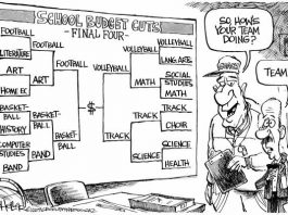 Editorial cartoons: Real March Madness