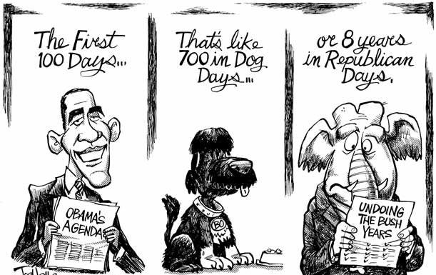 Editorial cartoons: The presidential theory of relativity