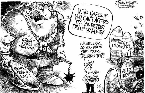 Editorial cartoons: Facing a mammoth debt