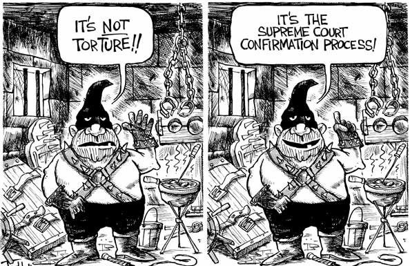 Editorial cartoons: Does this count as waterboarding?