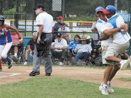 Close play the plate sends Gilroy into championship