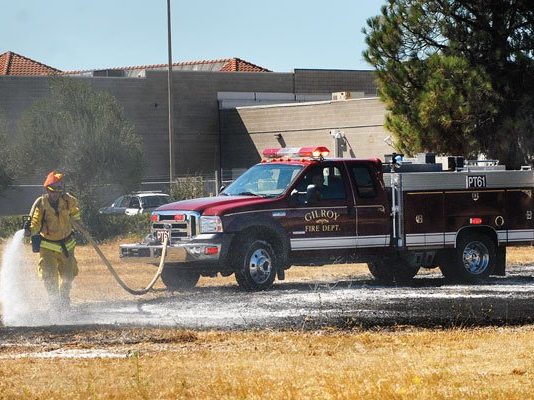 Small vegetation fire quickly extinguished