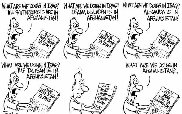 Editorial cartoons: We’re right where we wanted to be?