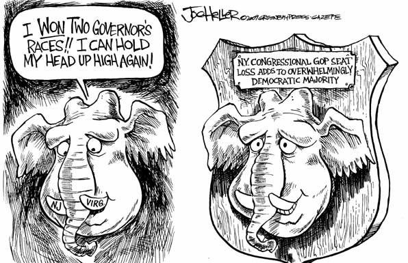 Editorial cartoons: Two heads are worse than one