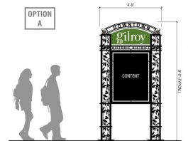 First three wayfinding signs to grace downtown