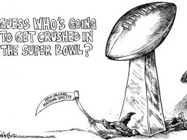 Getting crushed in the Super Bowl