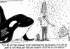 Editorial cartoons: Stuck between a whale and swarmed place