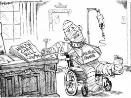 Editorial cartoons: Medic!