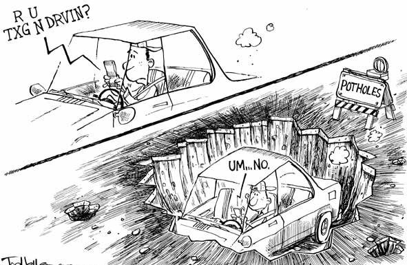 Editorial cartoons: Not any more