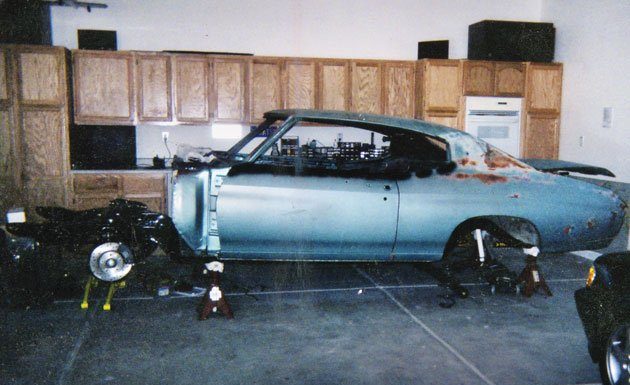 With grease and grit