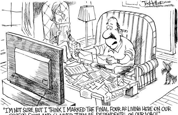 Editorial cartoons: Down to the Final 1024