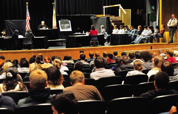 With real trial, students learn the error of drinking, driving