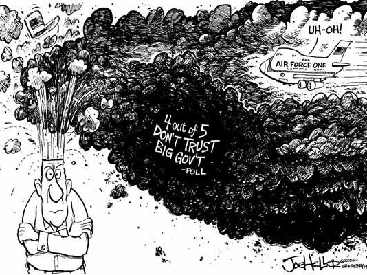 Editorial cartoons: Grounding the government in reality