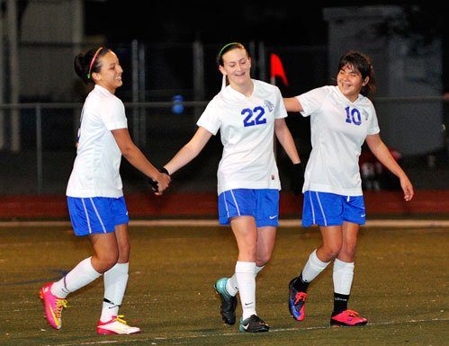 GIRLS SOCCER: Mustangs light up Trojans in TCAL opener