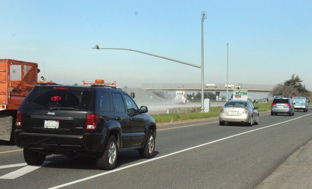 Gravel spill halts highway traffic